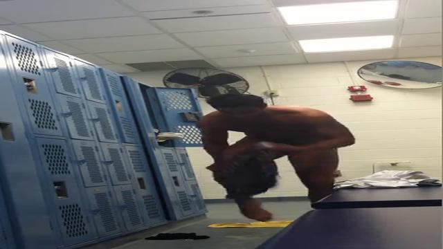 Saindo da aula de natação 