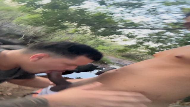 A makeout in the river