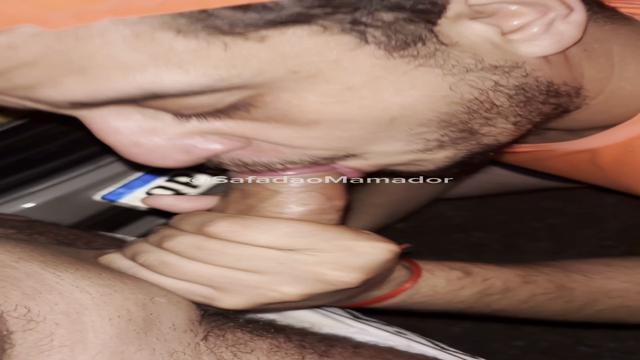 Married blond guy filled me with milk on the street 