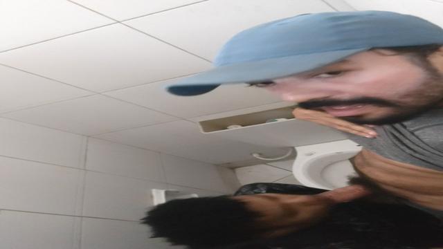 breastfeeding the kid in the public bathroom