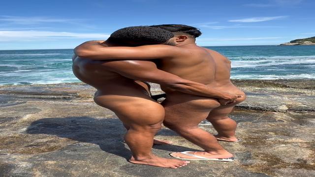 metendo no gringo na praia