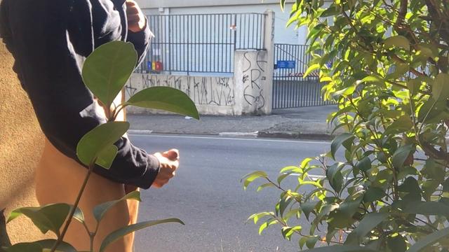 correndo logo cedo na manha de domingo e a avenida v...