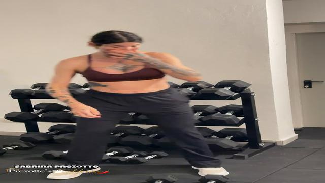 Sabrina, the transvestite with the big dick, goes to the gym and finds it empty, so she ends up having a good orgasm for you to see.