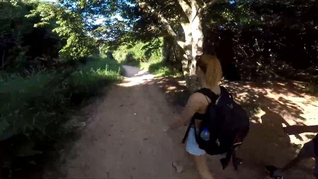 Passeio na trilha rolou cu