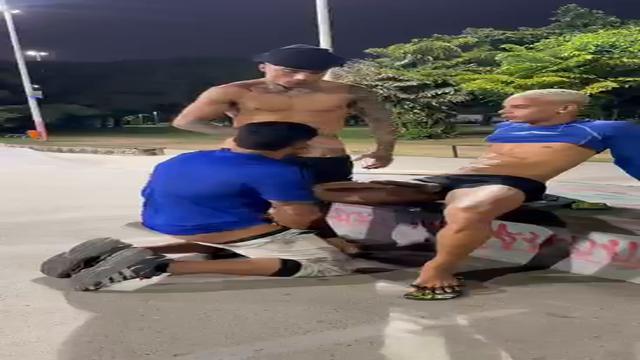 Leitei o viado na cara