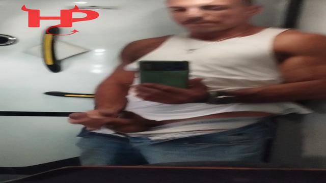 Horny on the bus with milk in the bathroom sink 