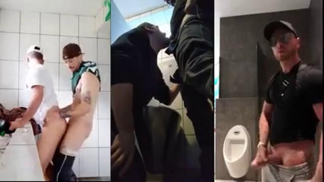 Uma compilação maravihosa de putaria em banheiros do...