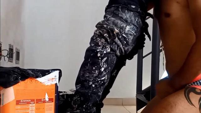 Negão pintor, Pincelador de cu