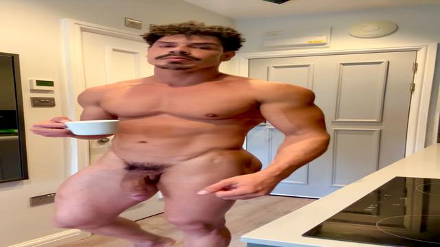 Hot coffee… dick shaking. Who's coming to wake up wi...