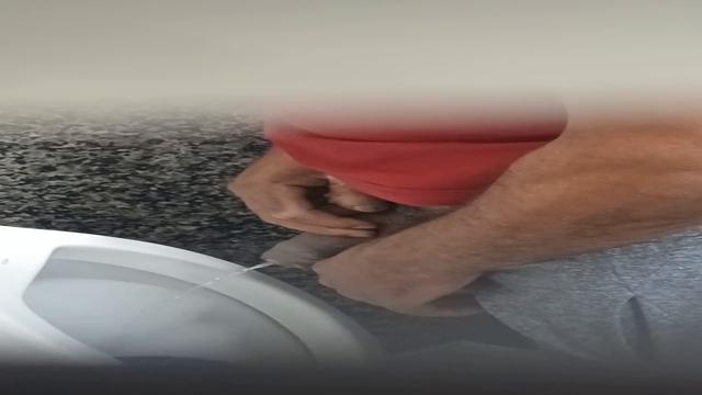 Spy brazilian man pissing