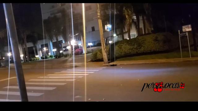 Pernocas se  exibindo nua no teto solar da Mercedez