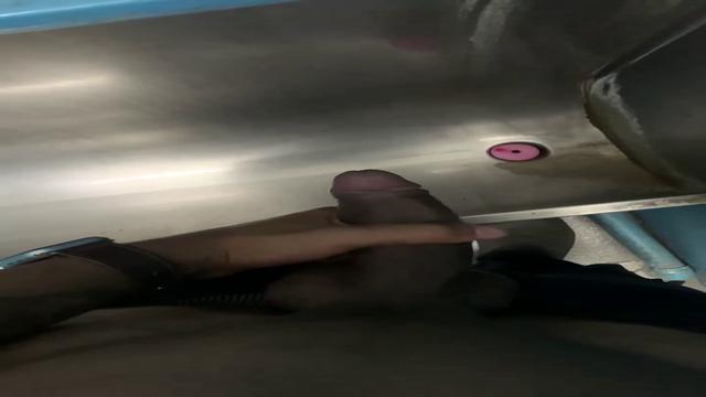 Pissing with a hard dick