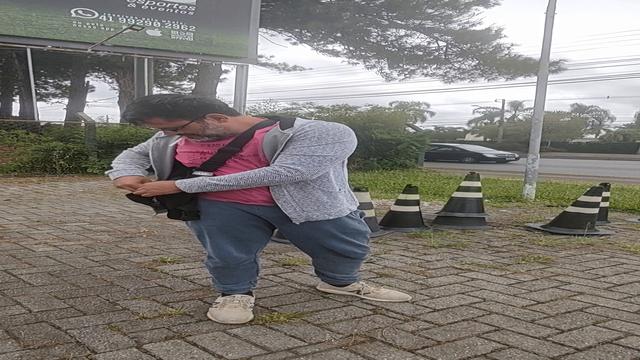 Hard dick on the street