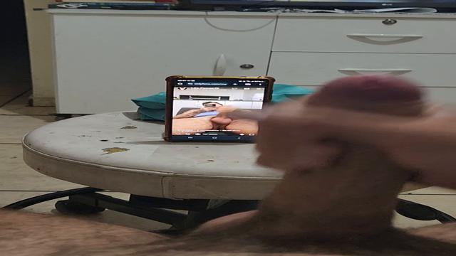 Gozando em live