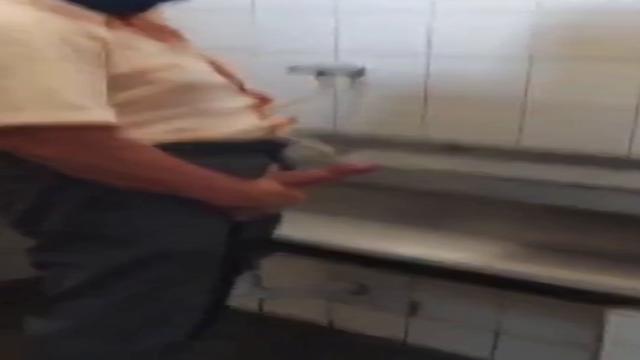 PERVERTED GRAND IN THE BATHROOM