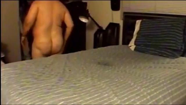 he fucks chubby daddy on the edge of the bed