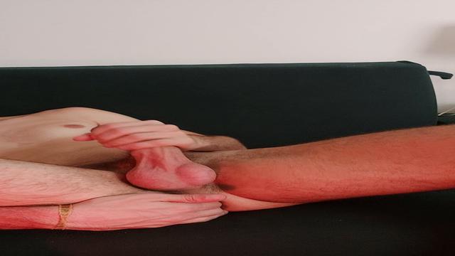 164 - handjob and licking cum