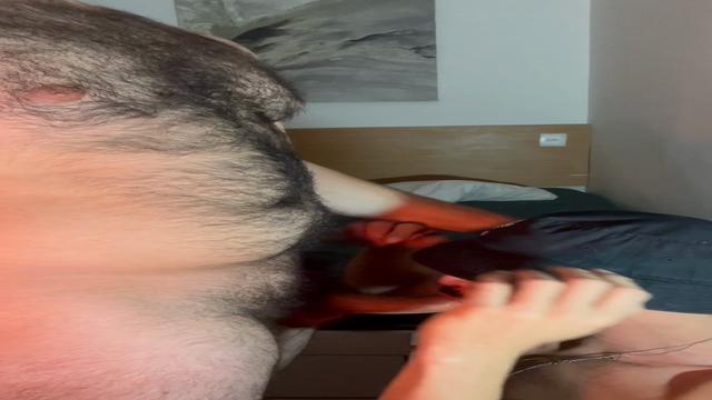 Marido veio fazer cardio comigo 