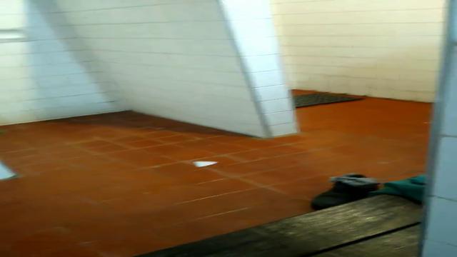 Caminhoneiro no banho
