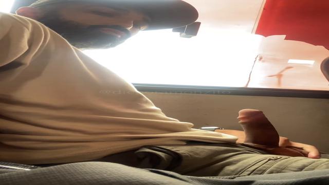Jerk off on the bus