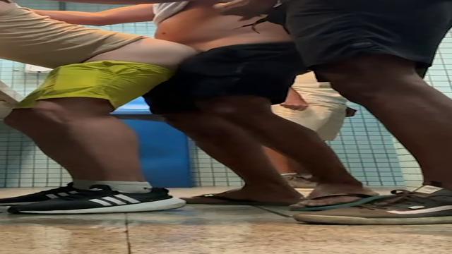 começamos a pegação no banheiro depois fomos pro arp...