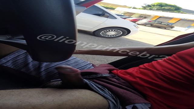 I pulled out my hard cock on the street