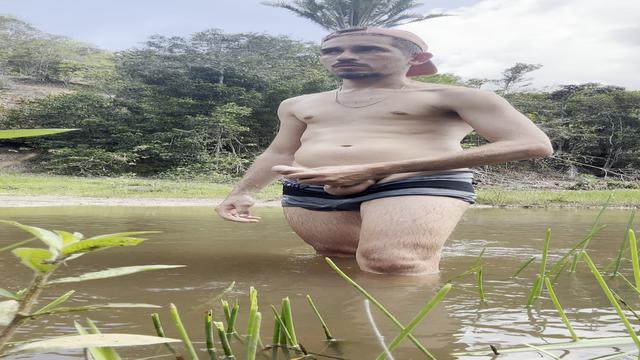 Playing one inside the river???