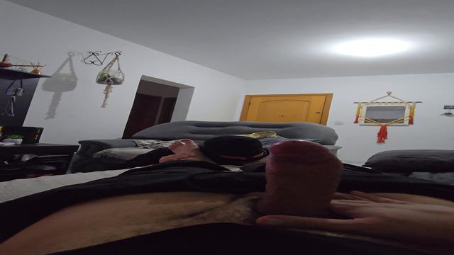 PARTE 4 - Baitola submisso mostrando sua habilidade mesmo diante de um Pézão 46, o maior que ele serviu na vida dele hehehe!!