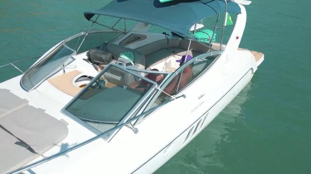 Sex on a speedboat.