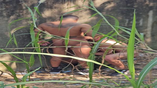 Putaria ao ar livre com os dotados 