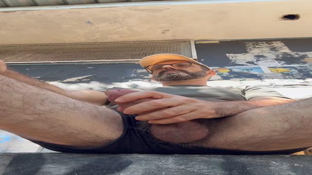 Dei uma gozada no parque depois da corrida