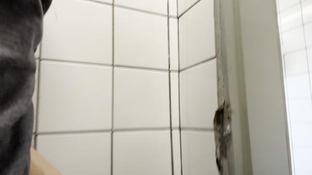 166 - Manjou minha rola no banheiro da estação de trem e levou pica ali mesmo