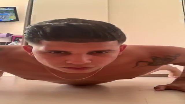 Mathius Butler training naked