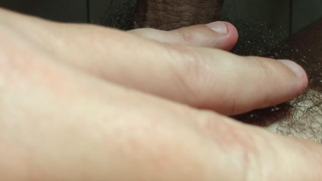 Alpha male sweaty after running