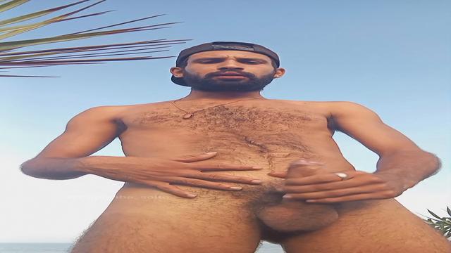 Aquela punheta gostosa no mato.