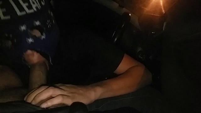 I sucked the straight in the car