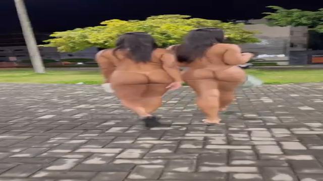 Naked in the square