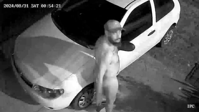 Me exibindo na rua. 