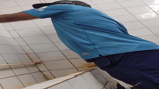 Spy brazilian men pissing at bathroom
