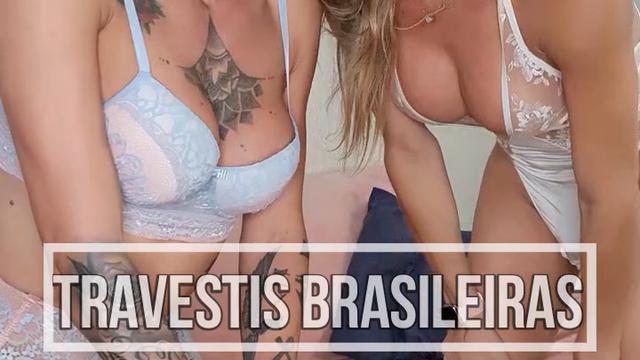 Come and see full, Brazilian Transvestites Sabrina Prezotte and Adriana Rodrigues fucking at Video Chamada.