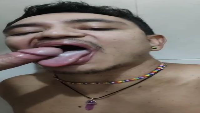 Gozando na boca 