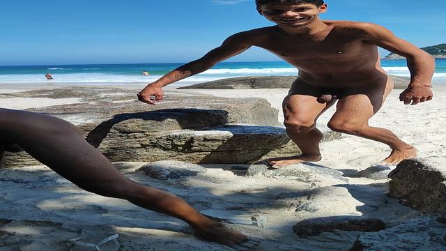 Mavambos na praia ..