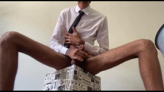 I jerked off and cum on my job