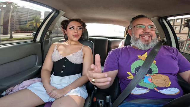Alice Drummond's first time she basks in the car on the streets