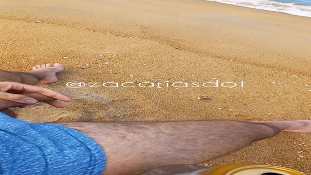 Enjoying a beach and a beer in a paradise in the interior of Paraíba.