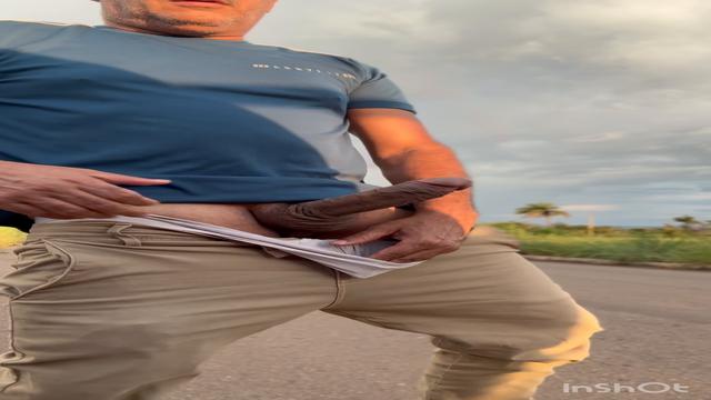 Na pista de caminhada 
