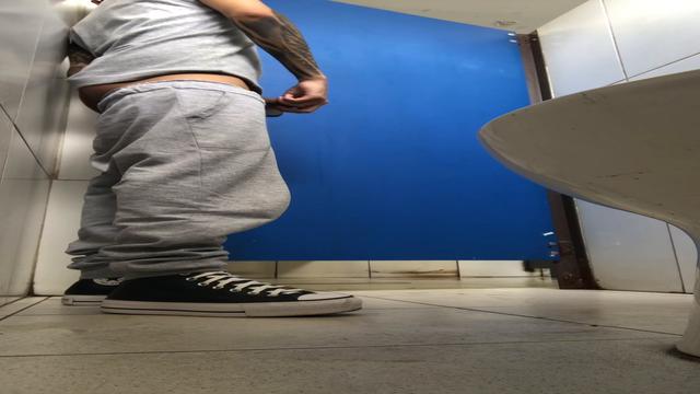 Showing off in the public bathroom, then I went to a...