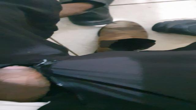 Cumshot on a chubby booty