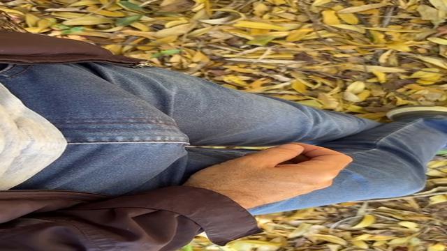 Quando vou na trilha de ciclistas eu faço isso, só e...