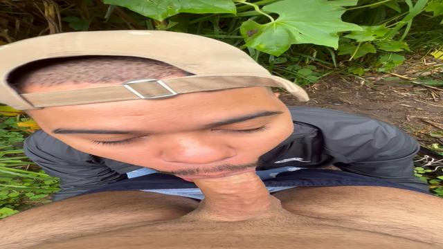 Falling head over heels in the middle of the woods